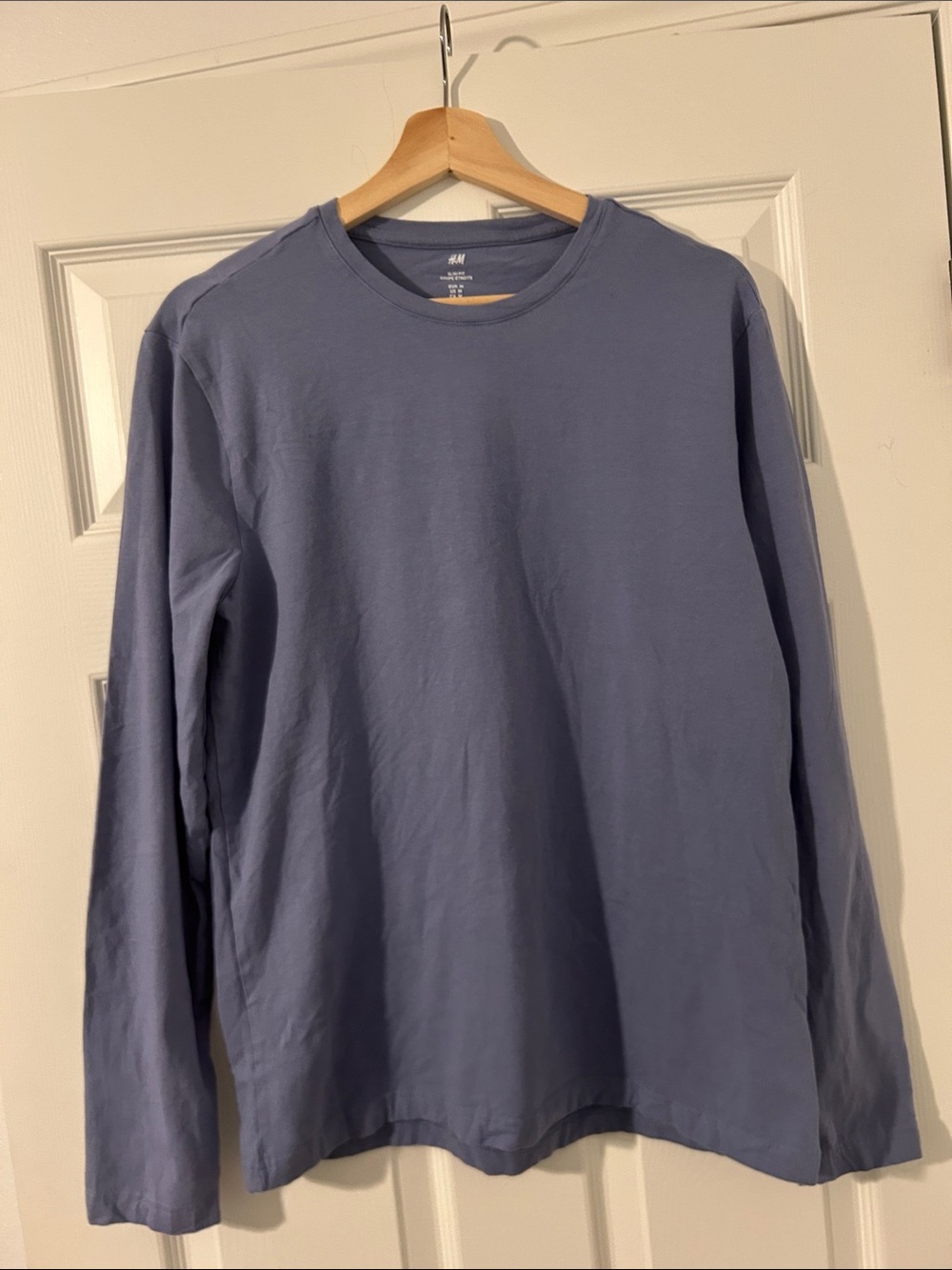 H&M Men's Long-Sleeve Slim Fit Shirt - light purple